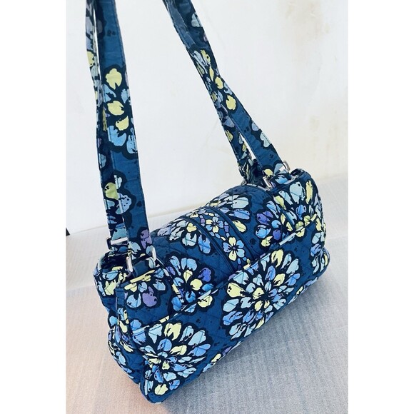 Vera Bradley Indigo Pop Quilted Shoulder Tote Bag – Retired Pattern - Picture 3 of 16